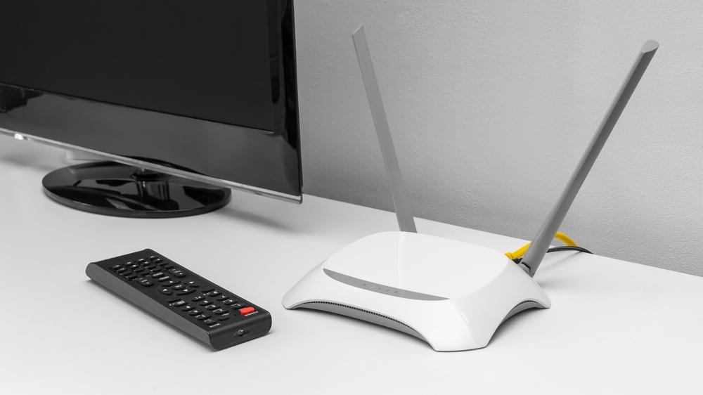 router neben tv