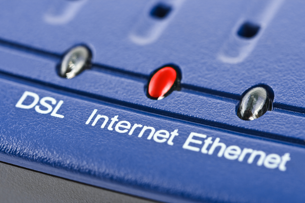 rotes leuchten am router